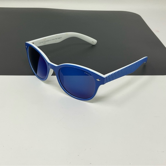 esprit sunglasses et19414 543 white and blue 51 [] 18-141 mirrored preppy main image 9